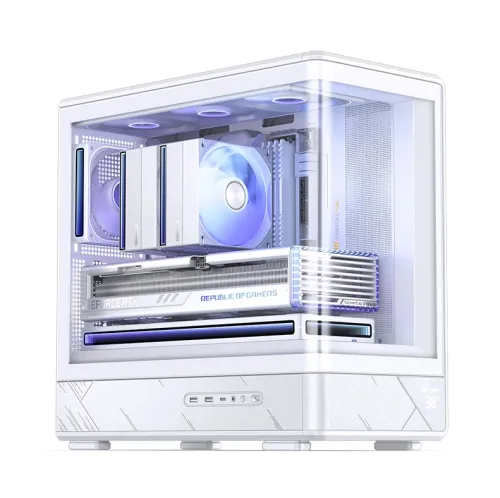 Case JONSBO M-ATX D200 White – GPU 410mm| AIO 240mm| M-ATX